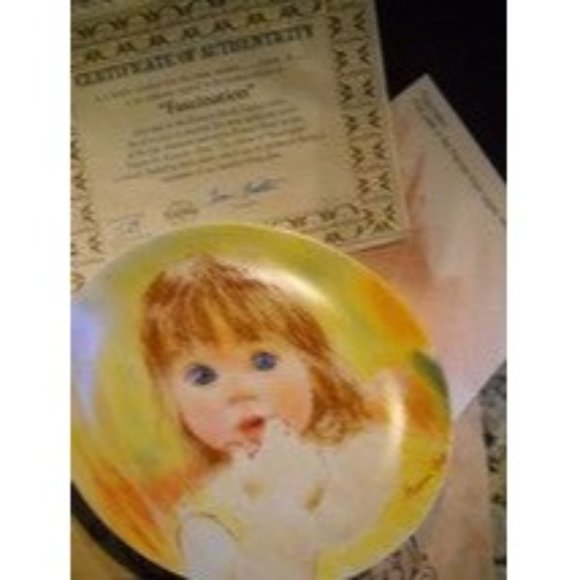 6 FRANCES HOOK LEGACY Children Portrait Plates Bradford Knowles Box/ COA Vtg
